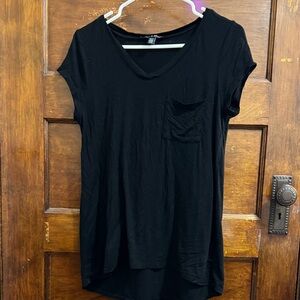 Cable & Gauge Black V-Neck Pocket Tee